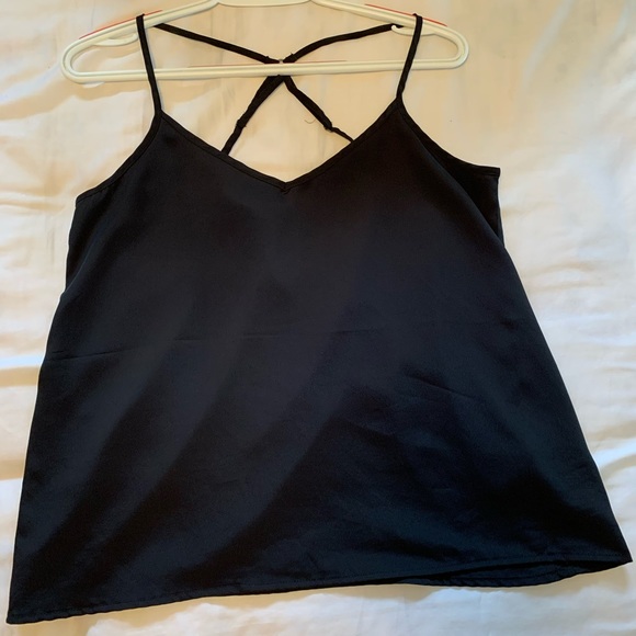 Black satin like cami - Picture 1 of 1
